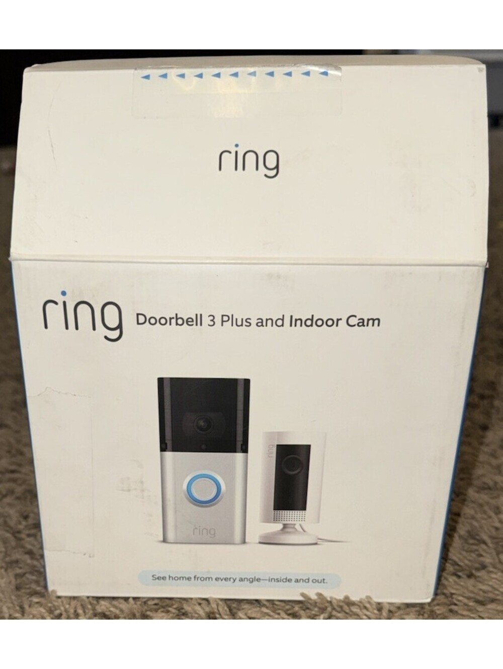 Ring Doorbell 3 Plus and Indoor Cam Bundle Brand New. Open box
